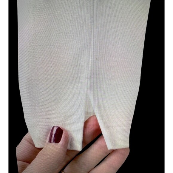 Eileen Fisher Organic Cotton Stretch Twill Slim Ankle Pant Off White Cream - Picture 7 of 10